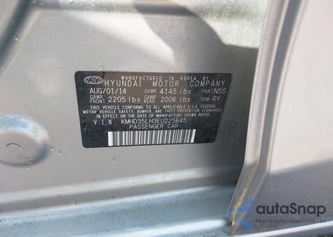 2014 Hyundai Elantra Gt z USA, uszkodzony, nr VIN KMHD35LH3EU225645